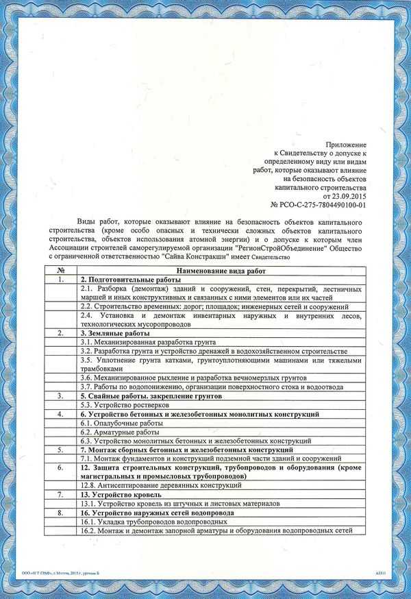 Свидетельство СРО РСО